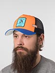 Бейсболка COASTAL арт. HFT Tropical Addict (коралловый / синий)